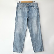 H&M Men's Jeans Mid-Waist Straight Legs Non-Stretch Fabric Regular