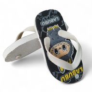 Sandal Jepit Anak Labubu Gambar Timbul Anti Licin Bahan Shpons Empuk
