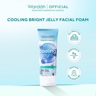 Wardah Perfect Bright Cooling Bright Jelly Facial Foam100 ml - All Skin Types,Cooling Sensation,Remo