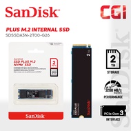 Sandisk Plus 2TB M.2.NVMe PCIe Gen 3.0 Internal SSD - SDSSDA3N-2T00-G26