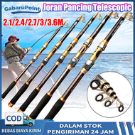 Joran Pancing Portable Carbon Fiber Telescopic Tongkat Memancing Telescopic Is Bepergian 2.1M-3.6M