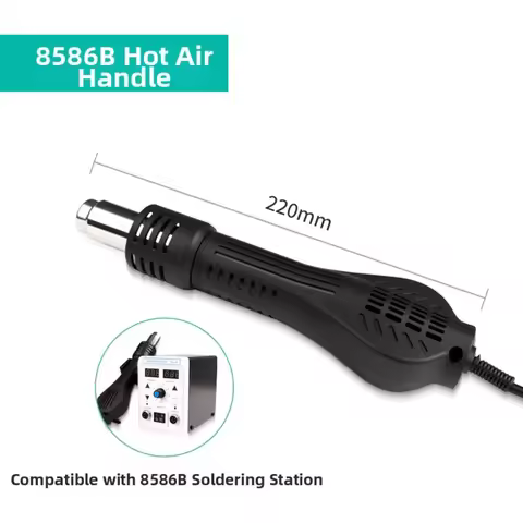 1pc Industrial Hot Air Desoldering Station Handle Quick Heating Hot Air Handle For Models 858D 852D 