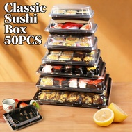 50PCS disposable sushi packaging box sushi box