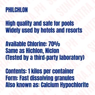 ♞,♘Pool Chlorine Granules for Swimming Pool Intex Bestway Pool Shock Philchlon 1kg