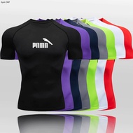 Men Running T shirt Brand Gym Jogging Sports Shirt Compression Shirts Short Sleeve Men Gym Fitness T