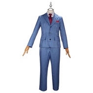Venice Nightmare A Haunting in Venice Men's Striped Suit cos Halloween Stage Costume