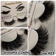Bulu mata 3D human hair eyelashes