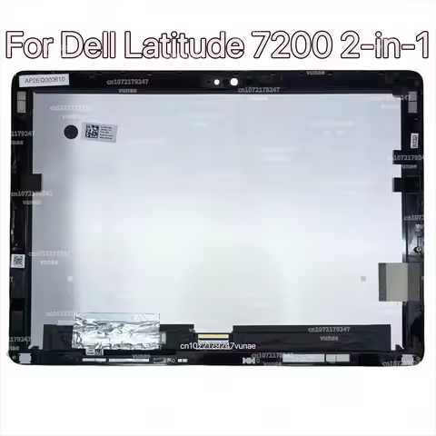 For Dell Latitude 7200 2-in-1 Display LQ123N1JX35 12.3'' FHD Laptop LCD Touch Screen Digitizer Assem