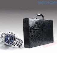 Un* Watch Box 24 Slot Elegant Portable Black-Watch Collection Box Case Organizer