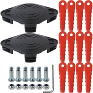 2 AF-100 Polycarbonate Replacement Head Blades for Black Decker GH900, GH600, LSTE525, LST300, BESTA