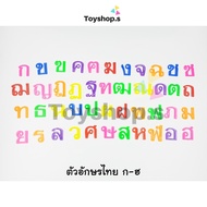 ตัวอักษรพลาสติก ตัวอักษรไทย คละสี ถุงละครึ่งกิโลกรัม(500กรัม) ตัวอักษร พยัญชนะไทย ก-ฮ กอไก่