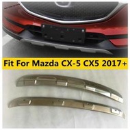 台灣現貨MAZDA 適用於馬自達 CX-5 CX5 2017- 2022 不銹鋼汽車前  後保險槓防滑護板保護成型蓋飾