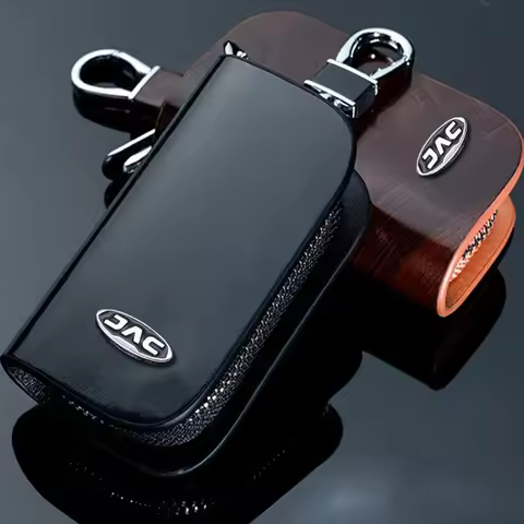 Leather Car Key Case Cover For JAC Refine S2 S3 S4 S5 S7 R3 J3 J3S J3 Turin T4 T40 T60 Remote contro