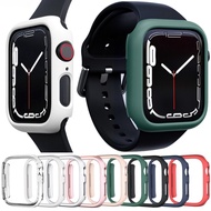 Hollow Anti-Drop Anti-Scratch PC Case for iWatch Series 10 For iwatch10 46mm/42mm Matte Hollow Case 