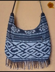 Tas Lombok Tenun Toraja Merah Kuning Etnik Selempang Besar Pria Wanita Tas Outdoor Pendaki Traveller