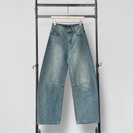 Atipashop - SOMA BARREL JEANS กางเกงยีนส์ ขายาว ทรงบาร์เรล ทรงสวย