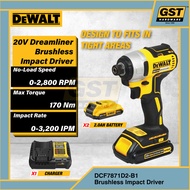 Dewalt 20V Max Brushless Dreamliner Impact Driver Cordless Heavy Duty Cordless Driver