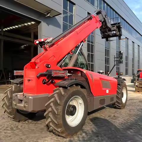 Forklift 4ton 14m Telehandler Telescopic Handler for Heavy Construction 4x4 Diesel Boom Lift Reach T