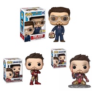 FUNKO POP #225 Marvel Avengers Suit Tony Stark Iron Man Vinyl Doll Collection Action Figure Christmas Toys for Kids Birthday Gift