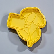 CUTTER MOLD FOR PRESS COOKIE FLOWER BRANCHES WITH TAG