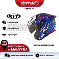 KYT TTR JET BASTIANNI 2022 REPLICA Helmet Motor Topi Keledar Keselamatan Open Face Original Superbik