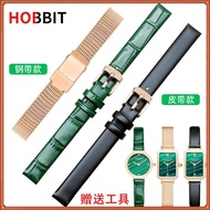 Original Danling princess watch with small green watch leather men and women Milan steel belt original substitute dw Tianwang fine watch chain accessories