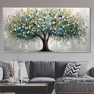 Modern aesthetic tree wall painting art