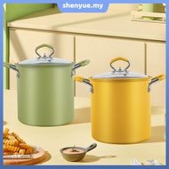 Deep Fryer Pot with Strainer Basket Stainless Steel Deep Fryer Pan with Handle Heat Resistant Deep F