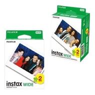 富士Instax Wide相紙，黑邊/白邊，10-100張裝，適用於富士拍立得相機210、300、400型及Link Wide印表機