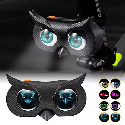 1x Devil's Eye Light Owl Warning Light Bicycle Motorcycle Electric Car Car Decoration LED, Custom Co