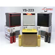 SU-YOSD YS223 Wireless Karaoke Speaker With Two Wireless Microphone Karaoke Family KTV BLUETOOTH