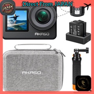 AKASO Brave7 4K60FPS Waterproof Action Camera with Float Grip and Storage Bag