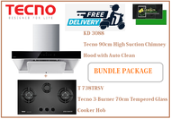 TECNO HOOD AND HOB BUNDLE PACKAGE FOR ( KD 3088 &amp; T 738TRSV) / FREE EXPRESS DELIVERY