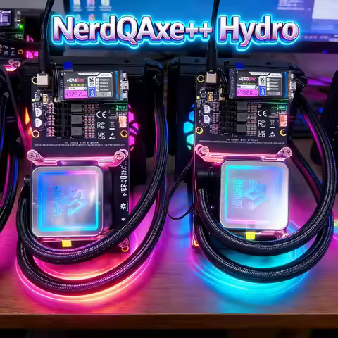 100% Original NerdQaxe++ Hydro Bitcoin Miner 4.8TH/s CE FCC Certification Liquid-Cooled Bitcoin Mine