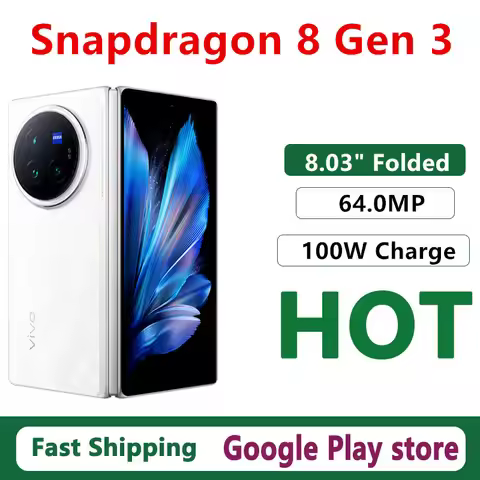 Original Vivo X Fold 3 Pro Smart Phone Snapdragon 8 Gen 3 Android 14.0 OTA 64.0MP Camera 100W Charge