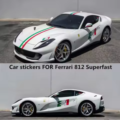 car stickers FOR Ferrari 812 488 F8 F12 Superfast body modification decoration racing decals film