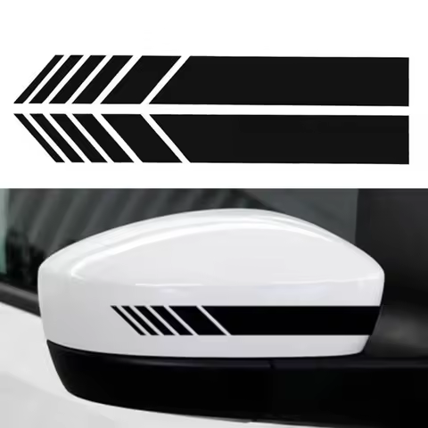 2Pcs Car Rearview Mirror Vinyl Stickers For KIA Ceed Forte K9 Optoma Picanto Rio Sorento Soul Sporta