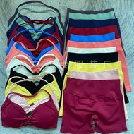 DFYNE Hot-selling Shorts Small Bra Fitness Yoga High Elastic Suit Women