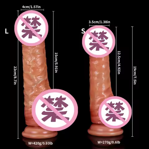 SuperReal Skin Silicone Big Huge Dildo Realistic Suction Cup Cock Male Artificial Rubber PenisDick S