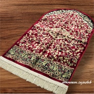 TODAY SEND TODAY - Original Turkish Raudah Prayer Rug, Smooth, Thick, Soft Velvet Material, Prayer E