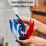V60 Unique Lotus Model Detachable Dripper / Suiren Coffee Dripper Manual Brew Pour Over Coffee Dripp