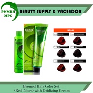 Bremod Hair Color Set (Red Colors) with Oxidizing Cream