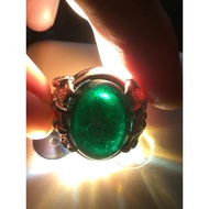 Cincin Titanium Batu Natural Kecubung Daun HQ