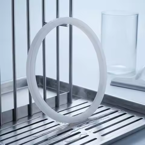 Sausage Stuffer Gasket Translucent Sausage Stuffer Plunger Seal Round Gasket Gasket Light Gray Flexi