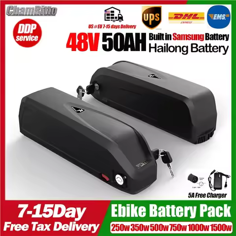 48V chamrider Electric Bicycle Battery 25ah 30ah 40ah 50ah Bafang 500w 750W 1500w ebike Battery 48V 