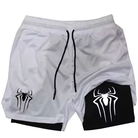 Running Shorts Men Gym Sports Shorts 2 In 1 Quick Dry Workout Training Gym Fitness Jogging Short Pan