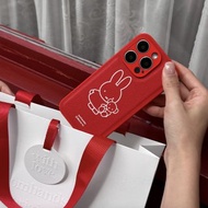 【Pinkoi x miffy】The Classic miffy紅色PU皮款全包邊手機殼