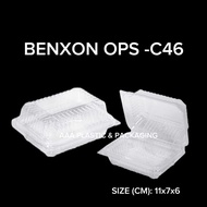 Benxon Ops C46 /Ops C13 (LOCK) [10pcs/50pcs],Bakery Disposable Plastic Clear / Bekas Kuih/Plastic Tr