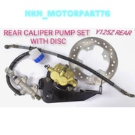 Rear Disc brake pump / PUMP BELAKANG set FULL- Y125ZR Y125Z with Disc plate REAR BRAKE SYSTEM y125