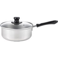 【import from Japan】
Yoshikawa IH-compatible 20cm single-hand pot 2.7L stainless steel with glass lid